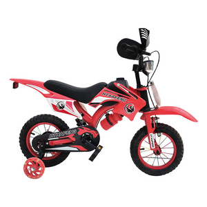 Factory cheap price small motorcycles bicycle for children hot sale 12 14 16 inch kids dirt bike with training wheels