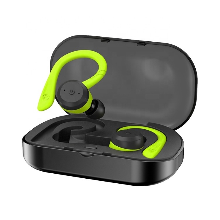 CE FCC ROHS IPX7 Waterproof Bluetooth 5.0 TWS Ear Hook Earphones Earbuds In Ear Sport Invisible Wireless Headset