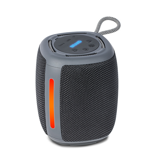 OEM T23 10W RGB Waterproof IPX6 Round Mini Portable Fabric Outdoor BT Wireless Bluetooth Speaker