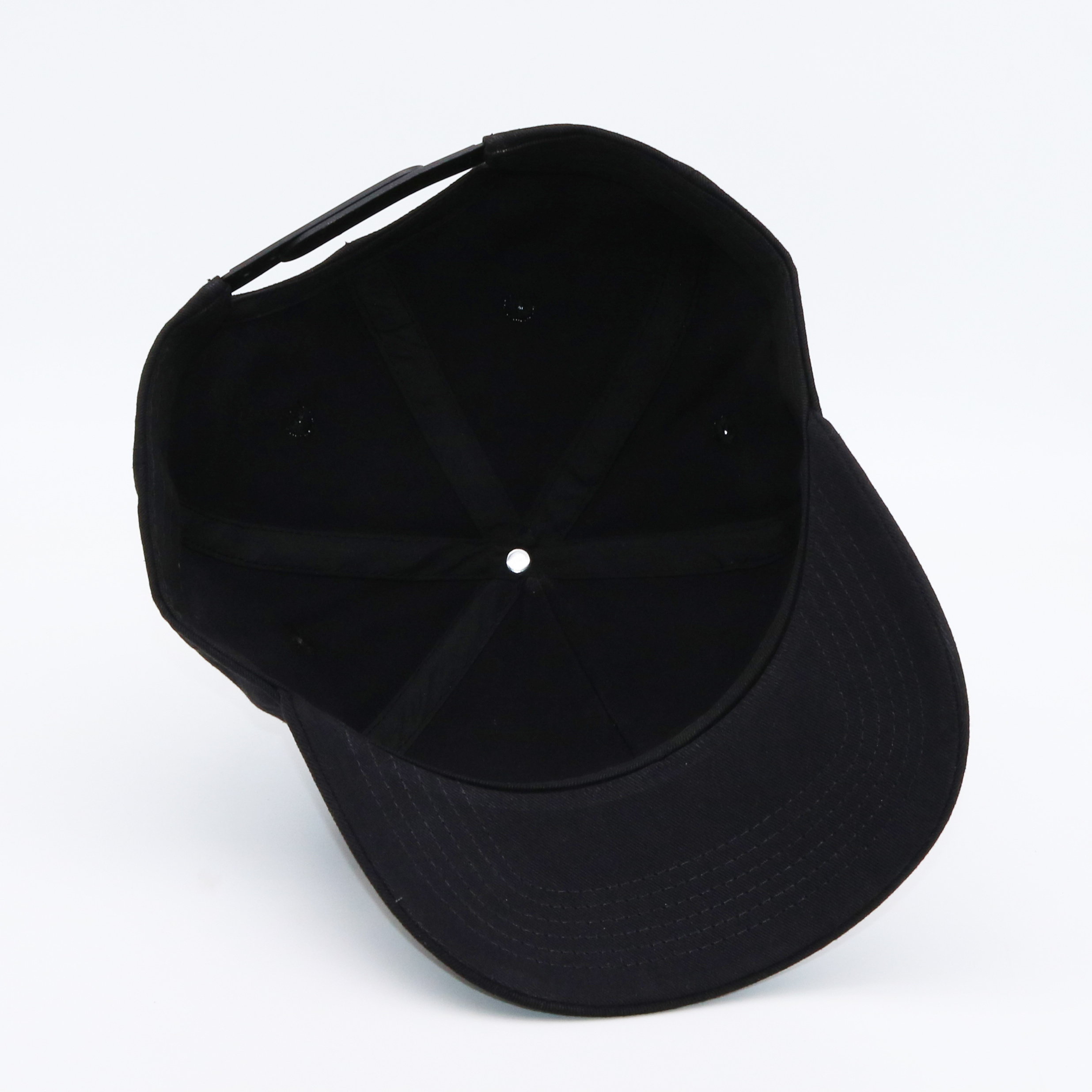 Wholesale Cap Manufacturer Custom 5 Panel Curved Brim Structured Baseball Ball Cap With Logo Black Plain Cap for Men and Women