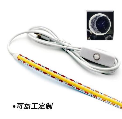 Wholesale Custom dimmer COB Light Strip 5V USB on/off switch COB Led Strip Lights