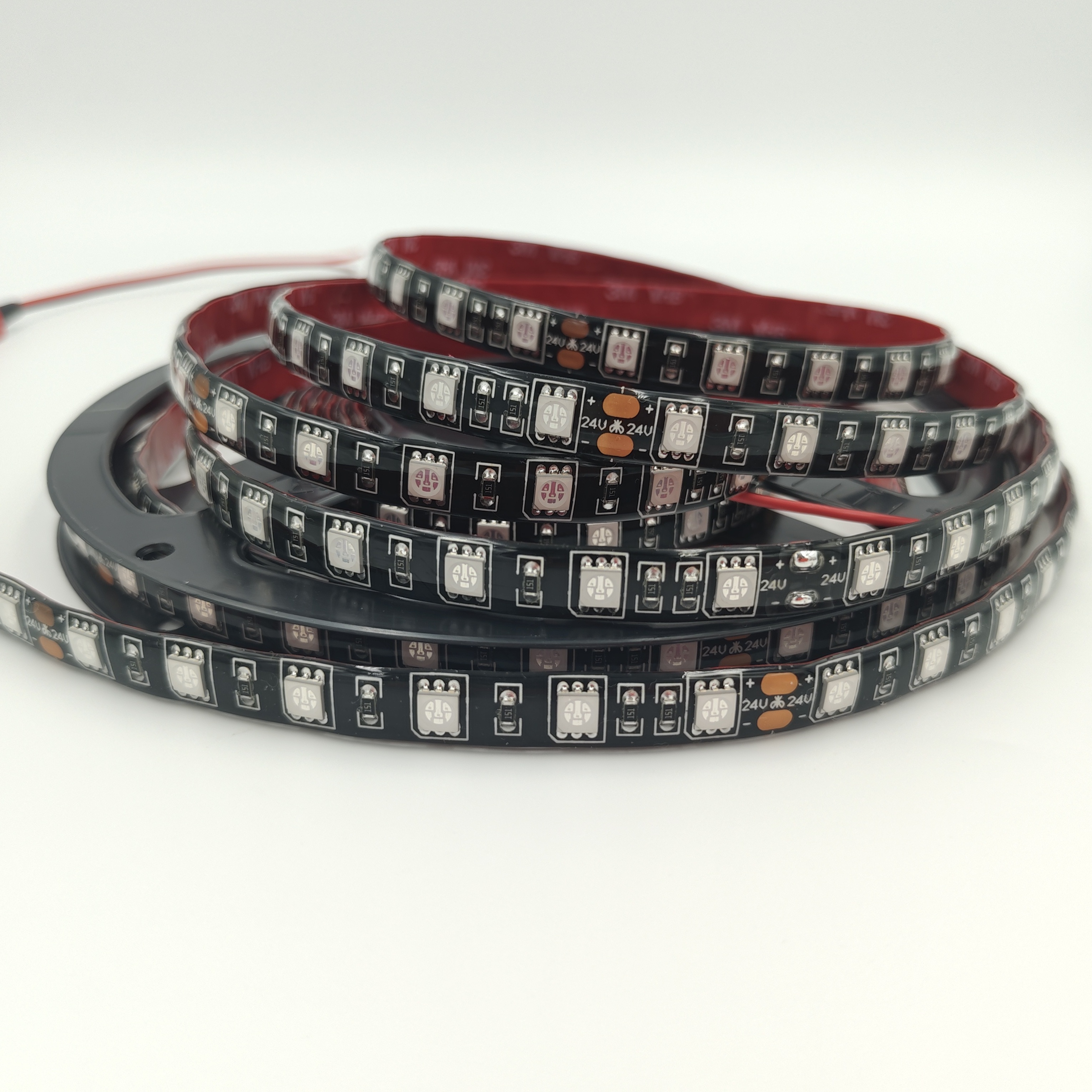 led strip lights SMD 5050 Snake Lucse Flexible Waterproof led strip lights black pcb  470nm blue strip