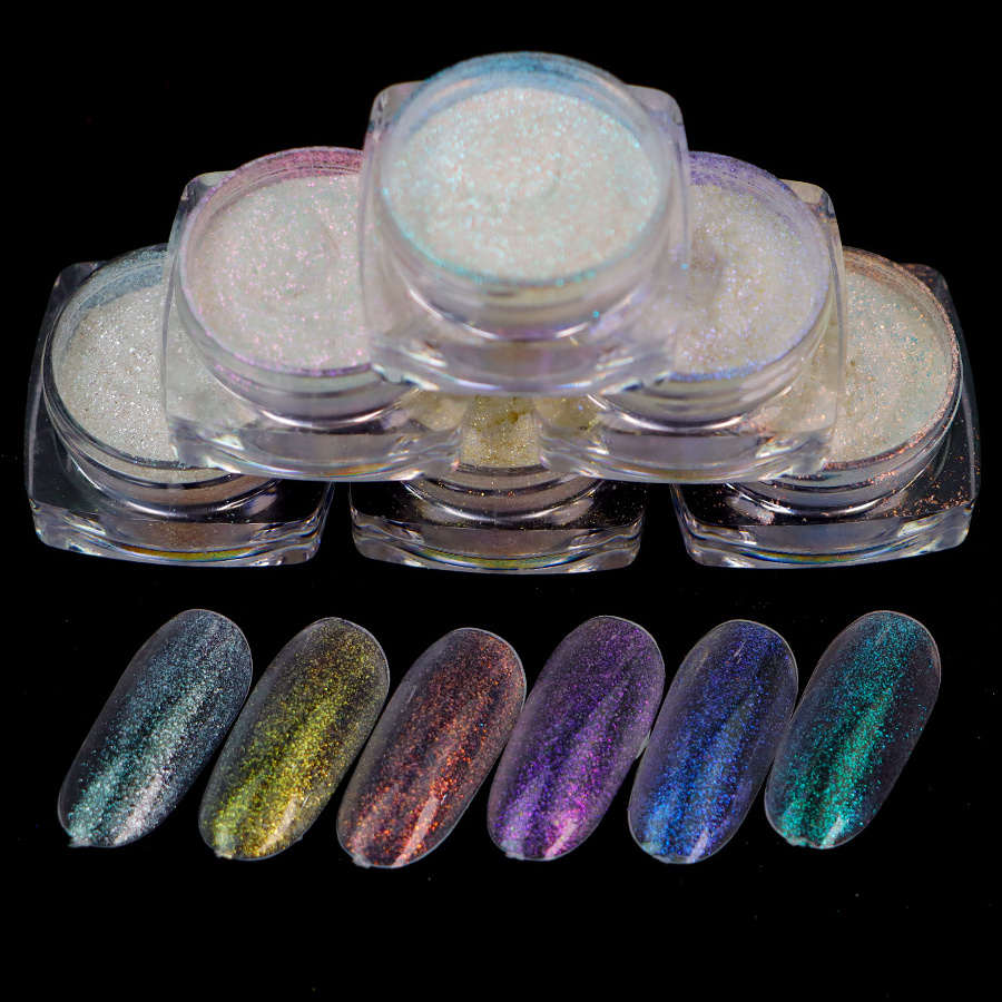 Wholesale Diamond glitter Iridescent Diamonds Pigment Mica Powder For Nails Polish Eyeshadow Makeup