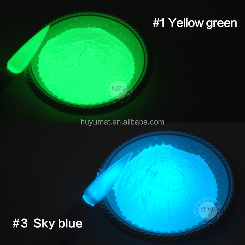 Glow In The Dark Pigment Powder Luminous Pigment Fluorescent Photoluminous Effect Glowing