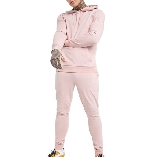 Casual Top fashion trendy tracksuits custom pink tracksuit men  sweat suit( Manufactured by Huzaifa Products )