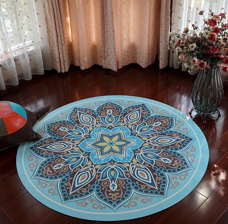 Circular exercise mat online