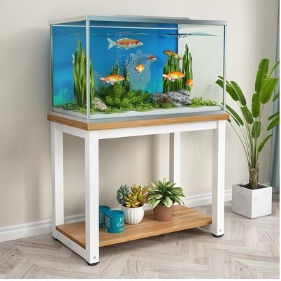 2022 new variety of color matching sturdy concise fish tank tv stand