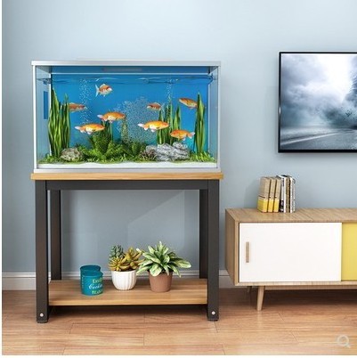 2022 new variety of color matching sturdy concise fish tank tv stand