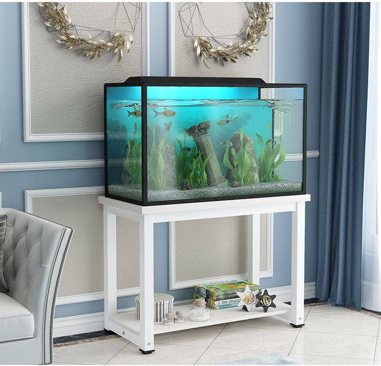 2022 new variety of color matching sturdy concise fish tank tv stand