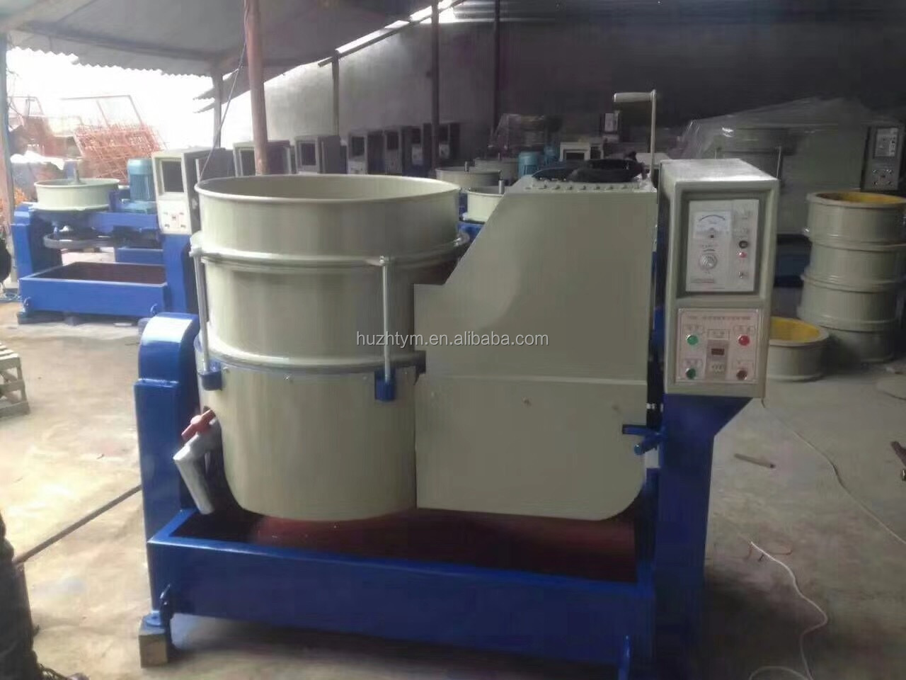 Centrifugal disc finishing machine vibratory polishing machine