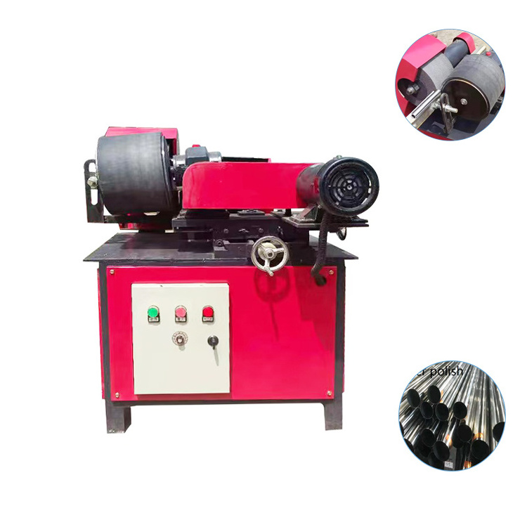 Round Tube Stainless Steel Pipe Wire Drawing Copper Rust Removal Automatic Polishing Grinding Machine