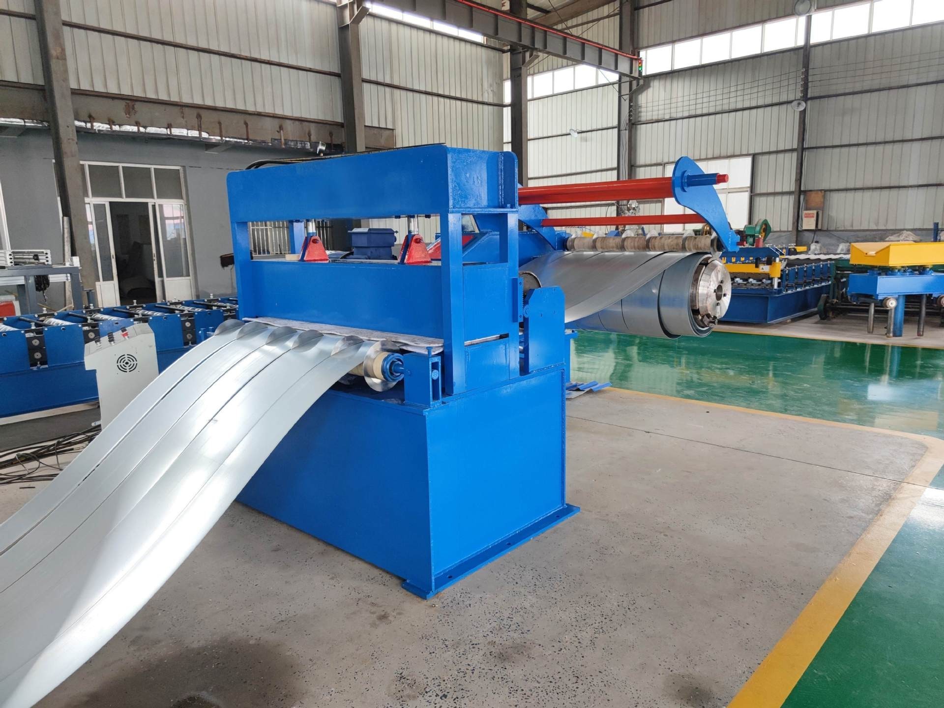 Automation 2x1250 Steel Coil Cold Rolled Steel Galvanized Sheet Metal Mini Slitter Rewinder Steel Coil slitting Line Machine