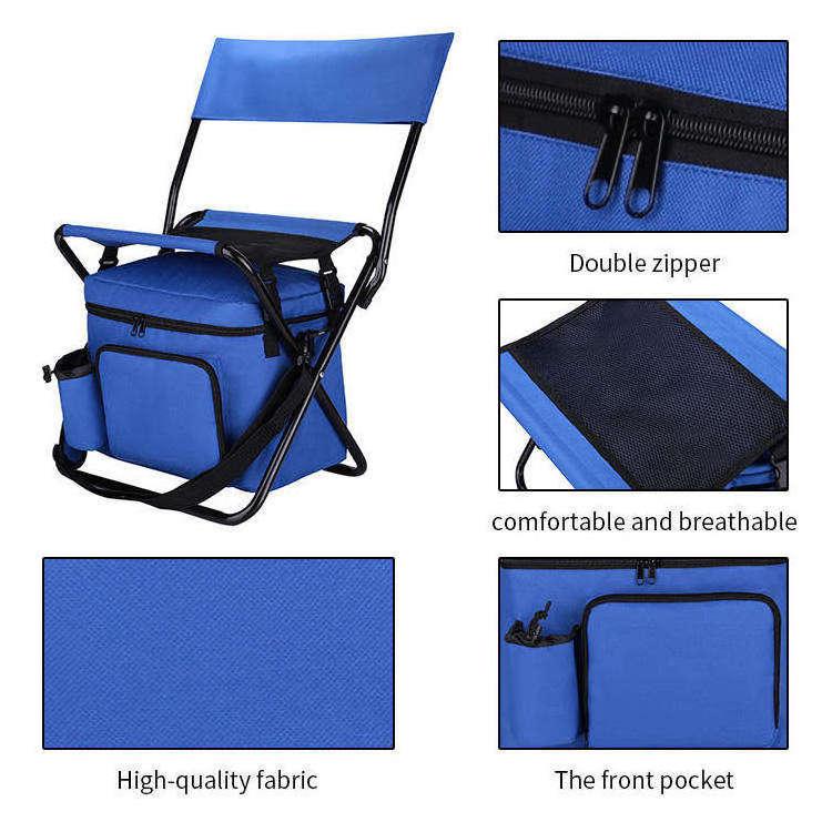 Vietnam Suppliers Custom Portable Light Outdoor Fishing Camping Travel Beach Folding Chairs Cooler bag