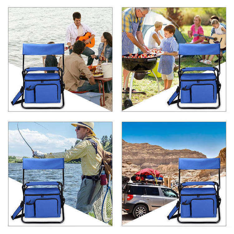 Vietnam Suppliers Custom Portable Light Outdoor Fishing Camping Travel Beach Folding Chairs Cooler bag