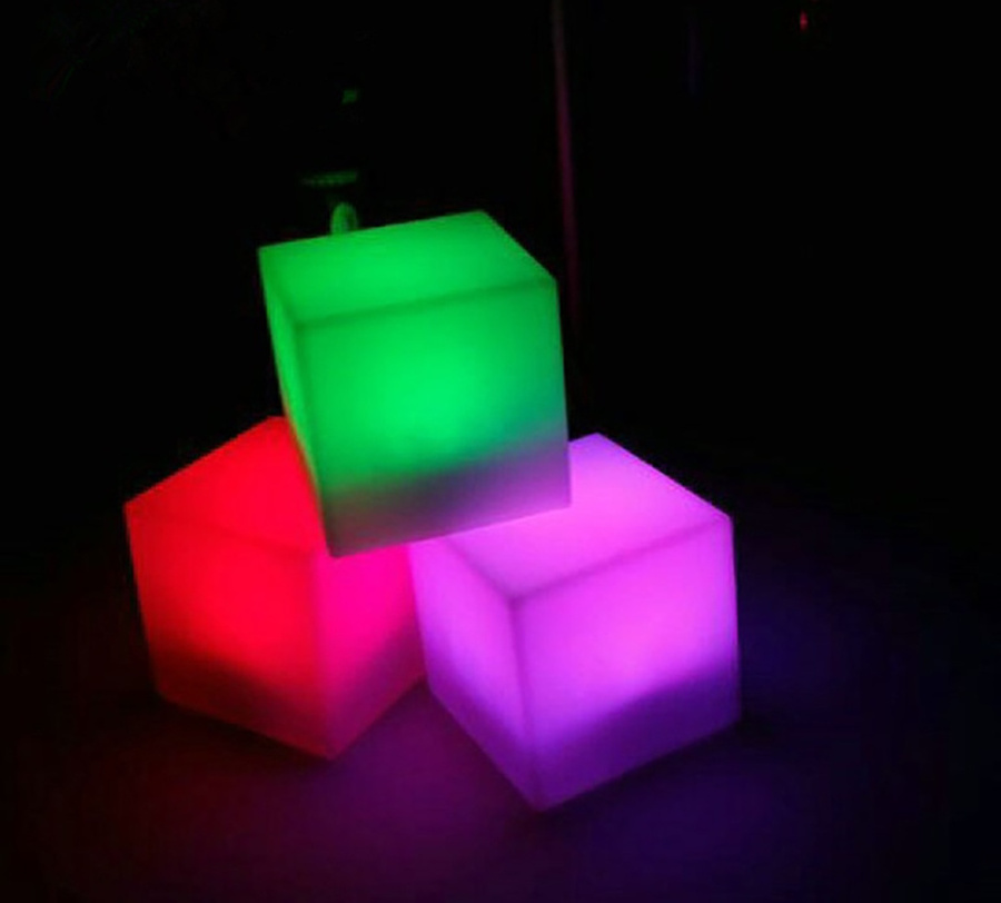 Classic Cube LED Lamp L20*W20*H20 Waterproof Ice Cube LED Lighting Bedside LED Night Light