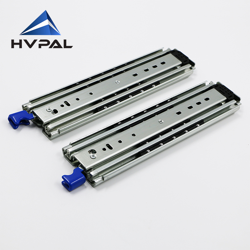 HVPAL 500 LBS 227 kgs load Rating Ball Bearing Locking Drawer Slide Heavy Duty Drawer Slides for Modular storage cabinets