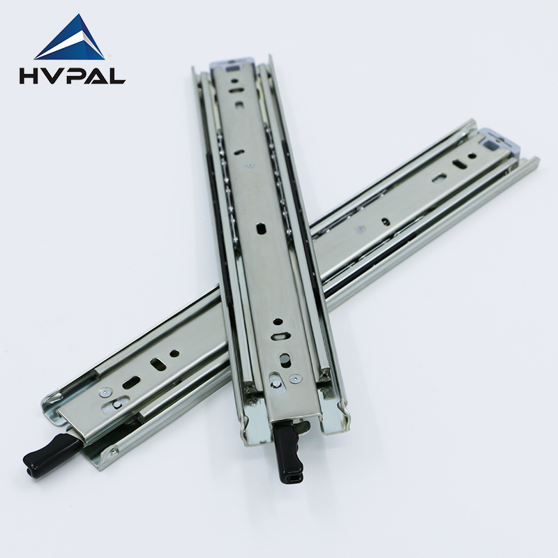 Fully Extended Heavy-duty Drawer Slides Lock Telescopic Channel Slides for Aluminum Toolbox Waterproof UTE Truck