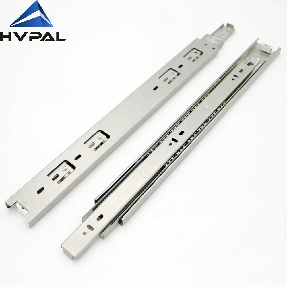 4501 45mm width TP 304 316 us general tool box push open soft close ball bearing drawer slides