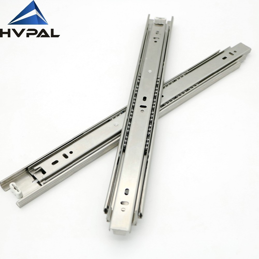 4501 45mm width TP 304 316 us general tool box push open soft close ball bearing drawer slides