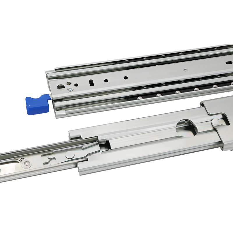 2024 new products Hvpal 227kg Load Rating With Lock Function Full Extension Drawer Rail Triple Fold Heavy Duty Slide