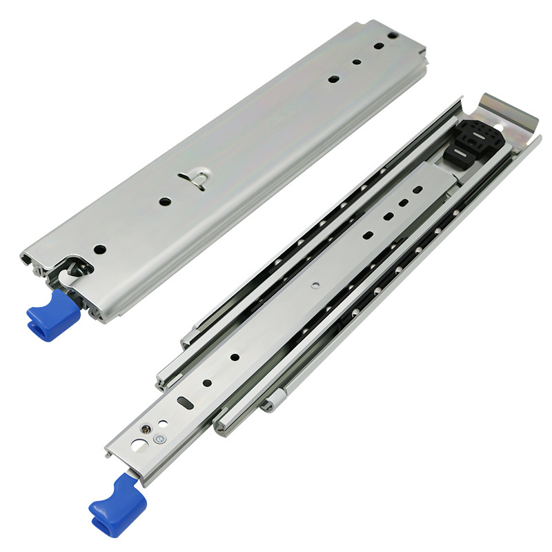 2024 new products Hvpal 227kg Load Rating With Lock Function Full Extension Drawer Rail Triple Fold Heavy Duty Slide