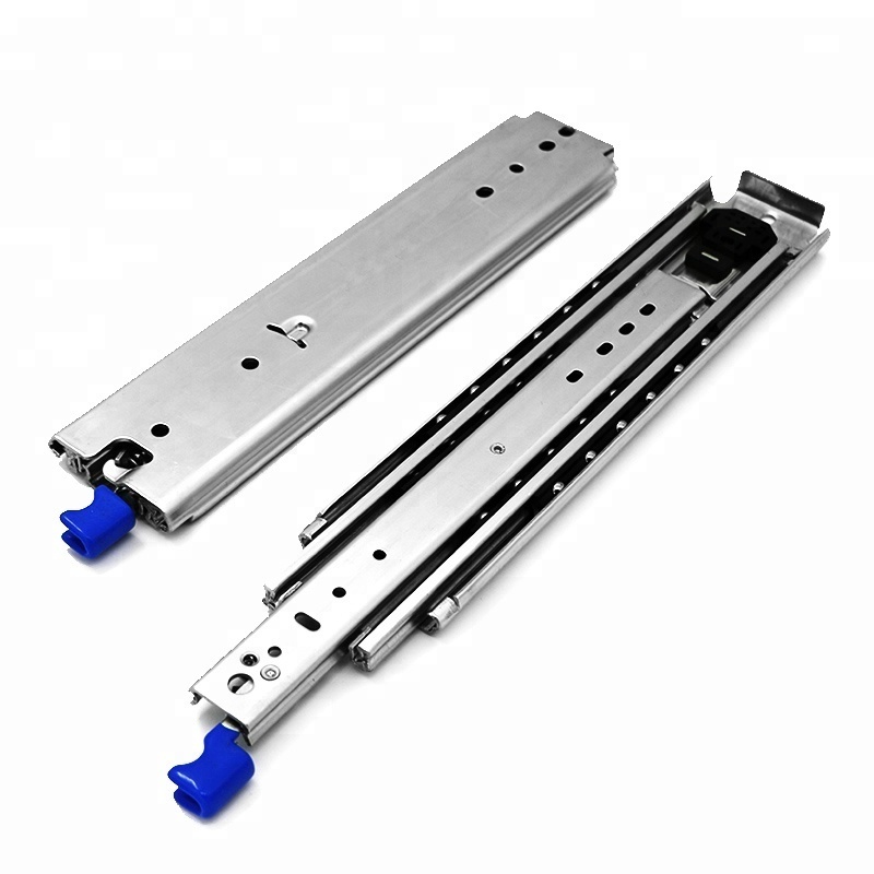 Fast Shipping 227kg Ball Bearing Heavy Duty Drawer Slide Locking System Slide Rail 2m for Camper Van Drawer System