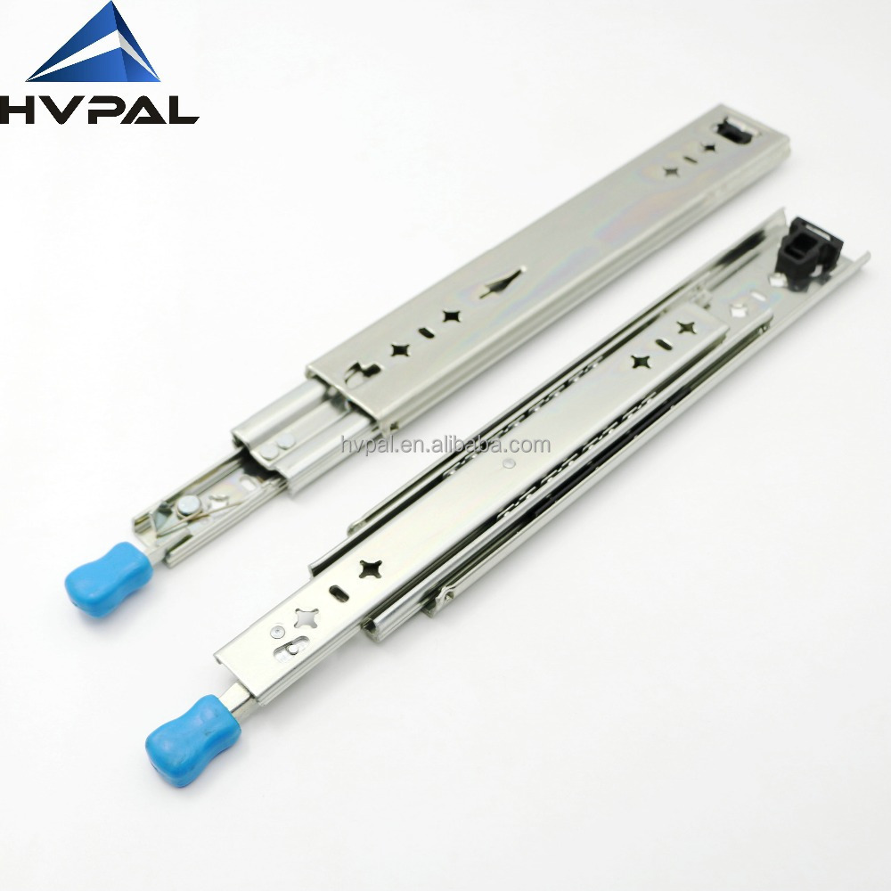 53mm Self locking furniture drawer slides guide rails