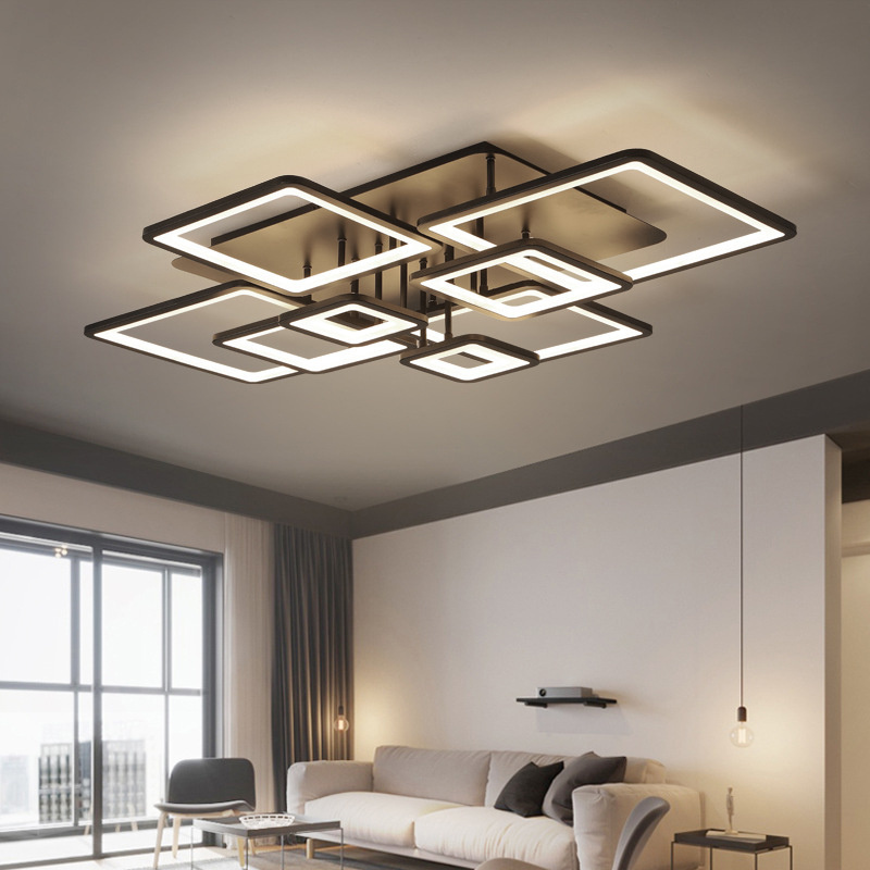 Zhongshan Modern Design Acrylic Surface Mounted Dimmable Ceil Lighting Living Room LED Ceiling Lights