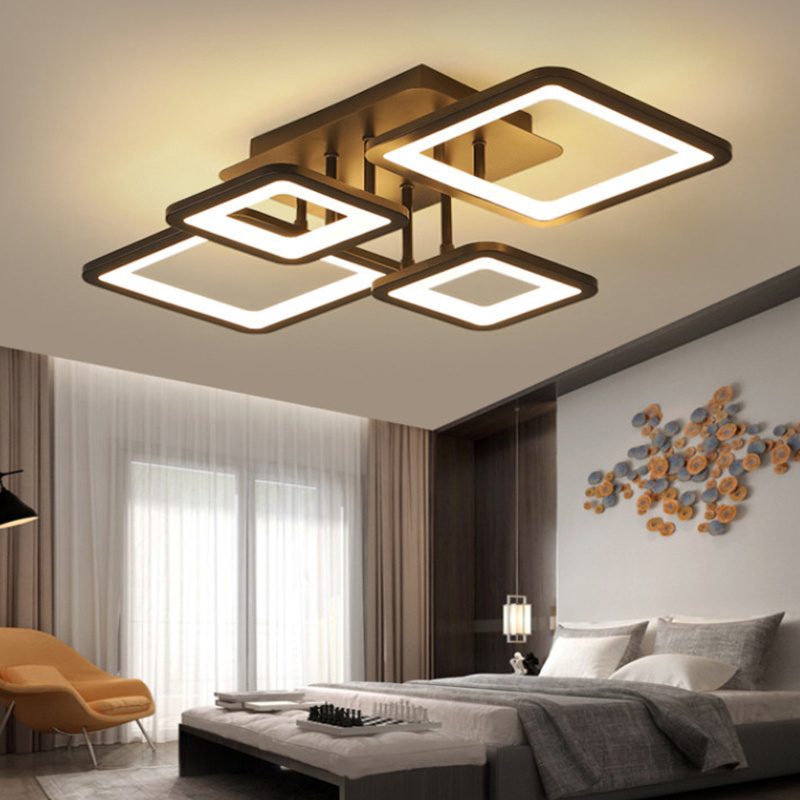 Zhongshan Modern Design Acrylic Surface Mounted Dimmable Ceil Lighting Living Room LED Ceiling Lights