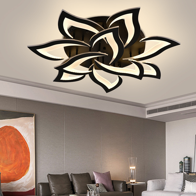 Smart Lighting Modern Indoor Surface Mounted Flower Fancy Lamp Kitchen Bedroom Living Room Led Ceiling Lights