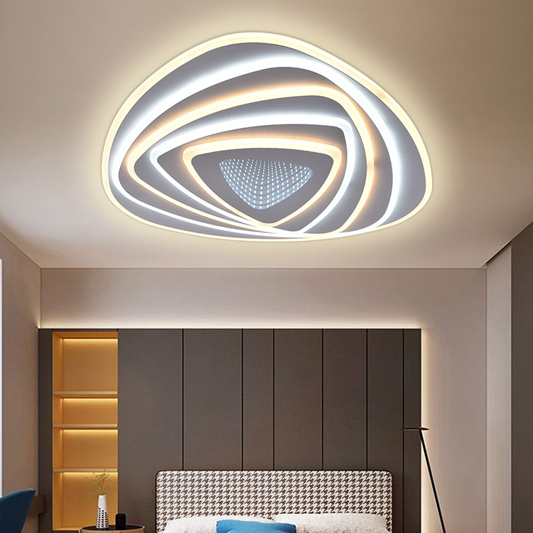 Smart Fancy Fixtures Modern Flush Mounted Ceil Lighting Living Room Indoor 190W LED Ceiling Light