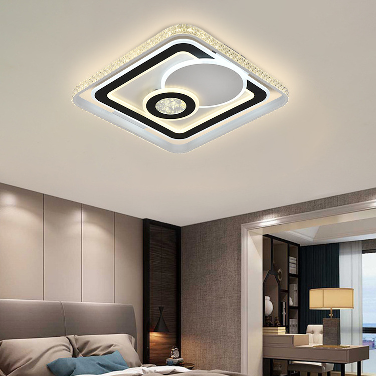 HIVIES Wholesale Surface Ceil Lamp Modern Remote Fixtures Bedroom Night Flush Mount Ceiling Light LED