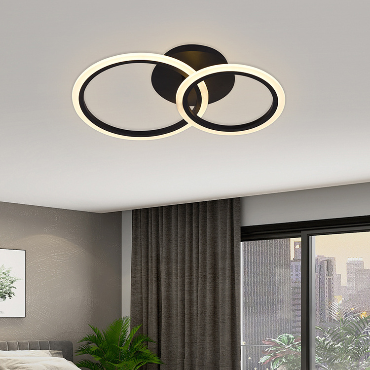 Energy Saving Modern Round Decoration Flush Mount Living Room Bedroom Remote Control Led Ceiling Light