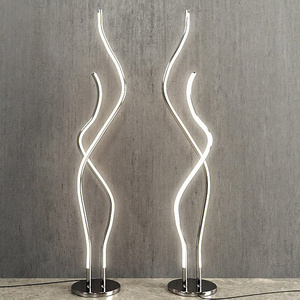 Modern Minimalist Floor Lamp Aluminum Bedroom Living Room Simple Standing LED Floor Lamp