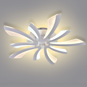 Floral Arc LED Ceiling Light Modern Minimalist Round Bedroom New Living Room Bedroom Light