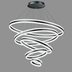 Nordic Modern Decor Ring For Living Room Bedroom Big Gold Lighting Ceiling Luxury Led Pendant Lights Chandelier