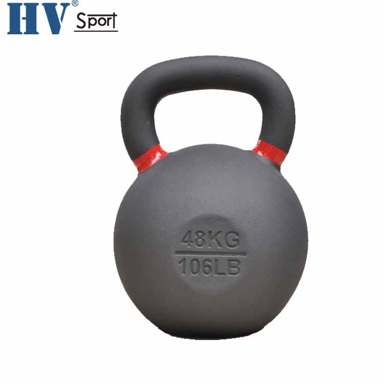 Custom Free Weights Gravity Color Ring 24kg Powder Coated Cast Iron Kettlebell