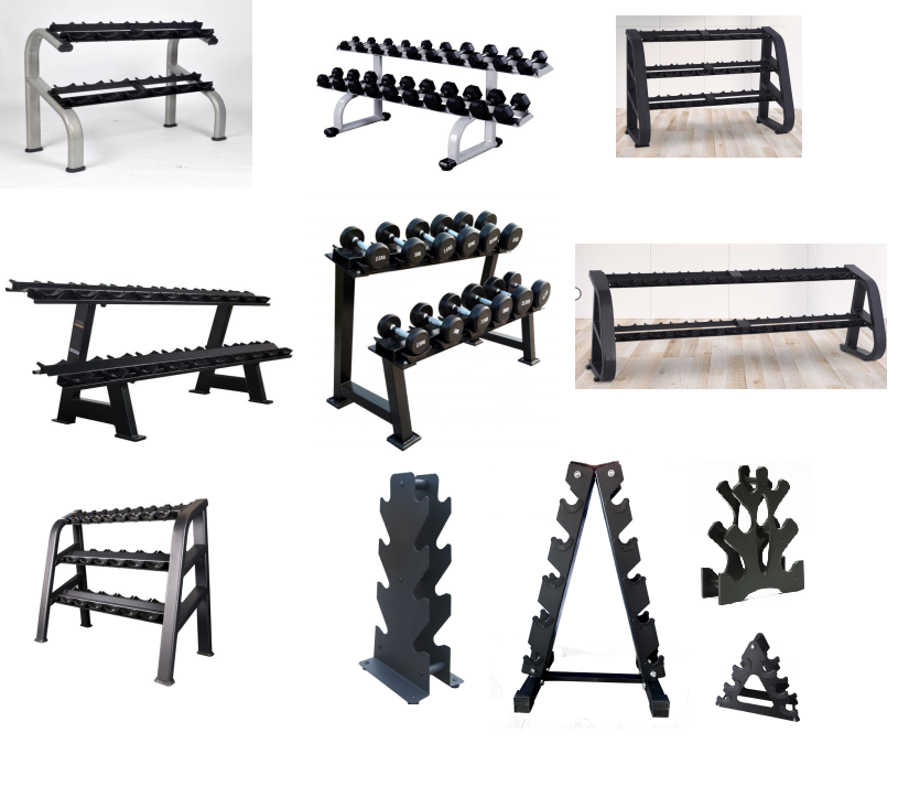 Gym Equipment Weight Lifting Hex Dumbbell Stand Rack Fitness Accessories 3 Tier Dumbbell Rack