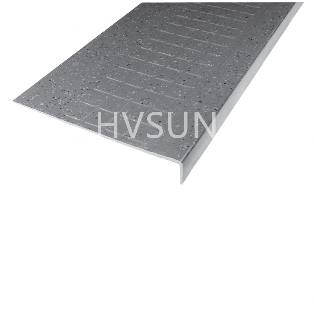 Rubber vinyl Stair tread covers for Square Steps, Grips Tile Floor Protector