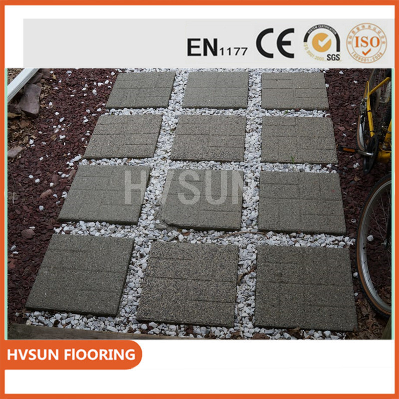 Durable interlock tile outdoor waterproof rubber flooring for all kinds of playground, garden, park, walkway, garage.....