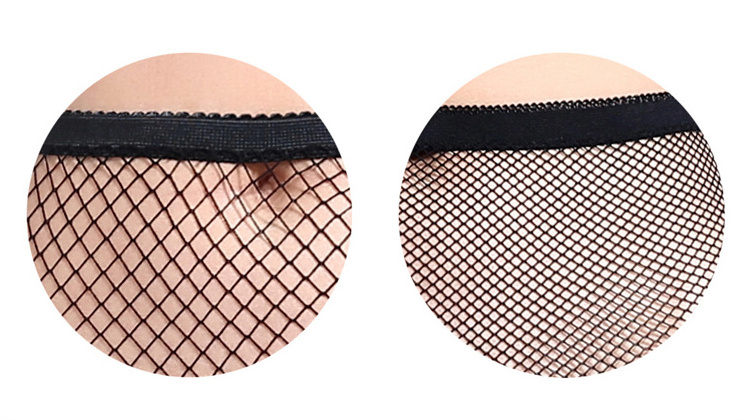 LH Wholesale Women Fashion Sexy Mature Plus Size Fishnet Black Thigh High Fish Net Lingerie Stocking Pantyhose Tight