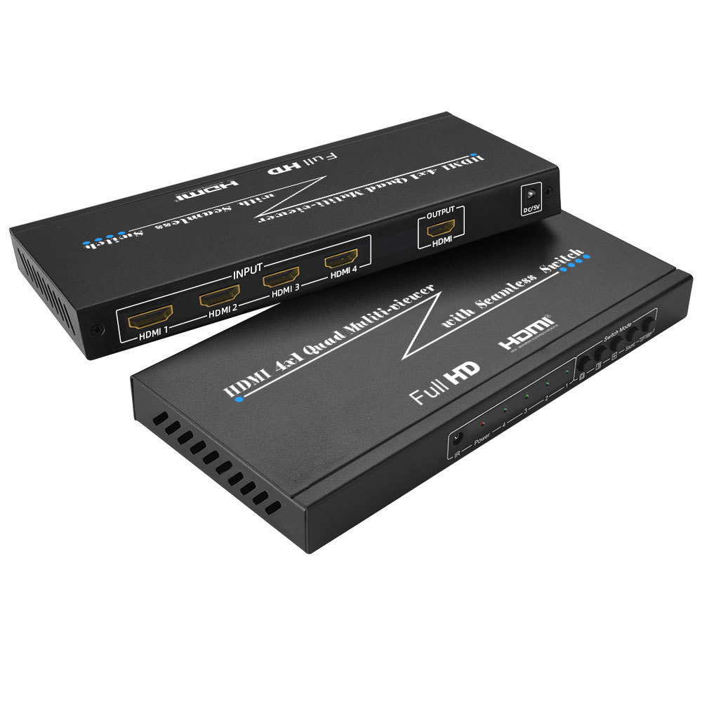 1080P HDMI 8x1 4x1 Quad Multiviewer With Seamless Switch for PC and TV