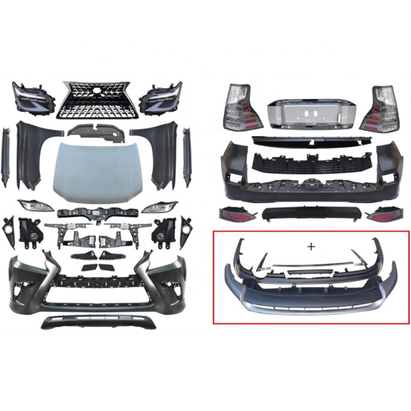 HW high performance front bumper facelift 2010-2013 upgrade to 2020 edition luxury tuning body kit for Lexus GX460