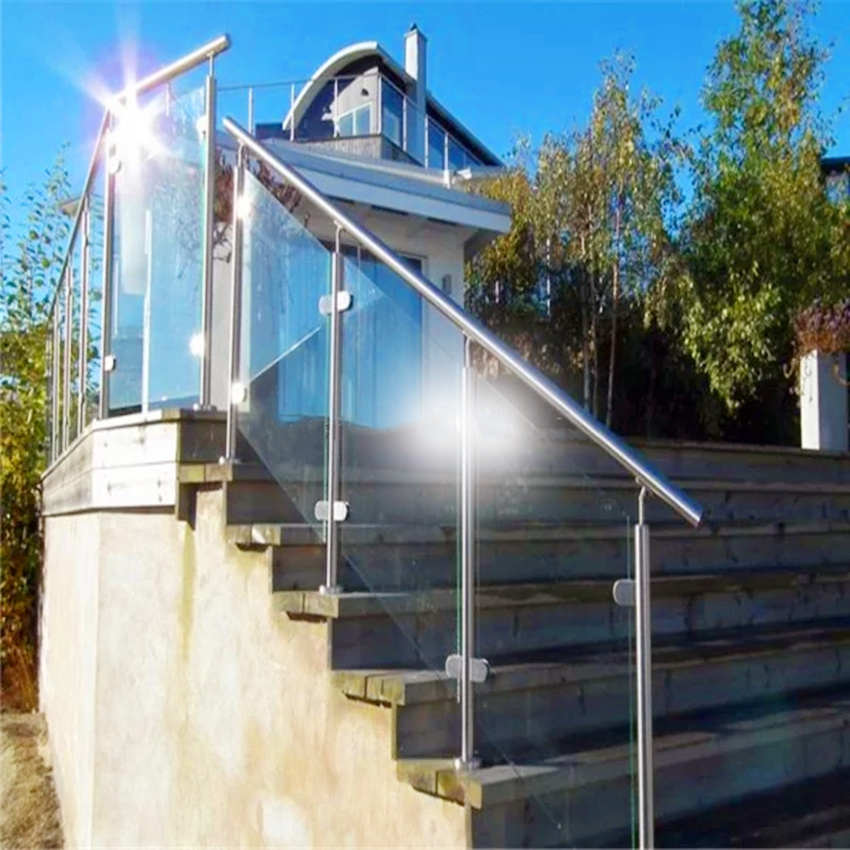 Stainless Steel Balcony Stair Handrail Guardrail Railing Glass Fence System