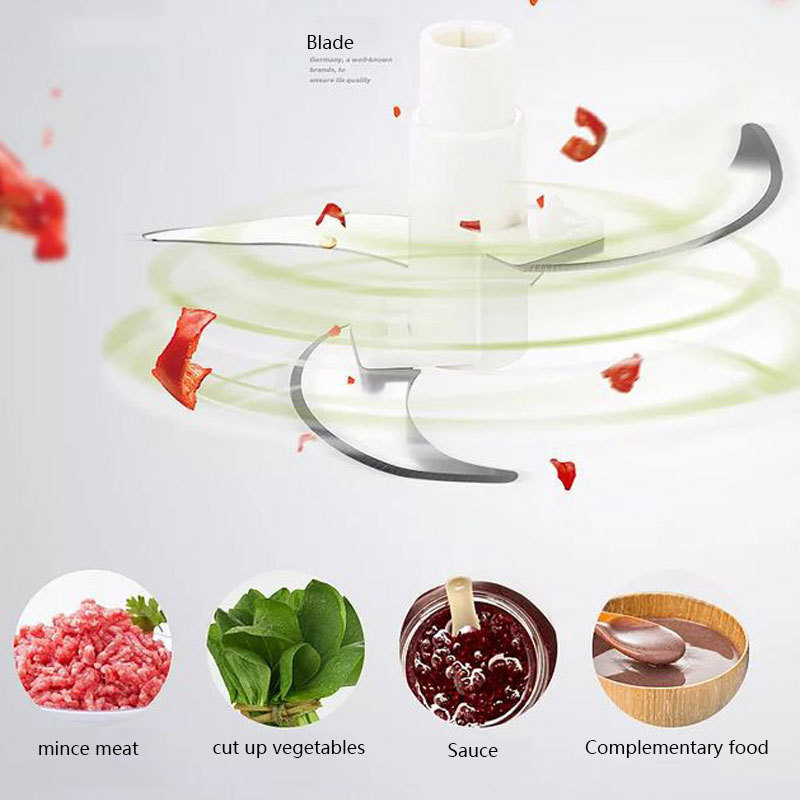 Manual Food Processor Hand Veggie Chopper  for Vegetable, Nuts, Garlic, Salad, Puree and Pesto multi food chopper