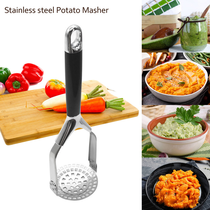 Kitchen Gadgets innovative High Quality Stainless Steel Mini Avocado Potato Masher And Ricer Fruit Vegetable Tool