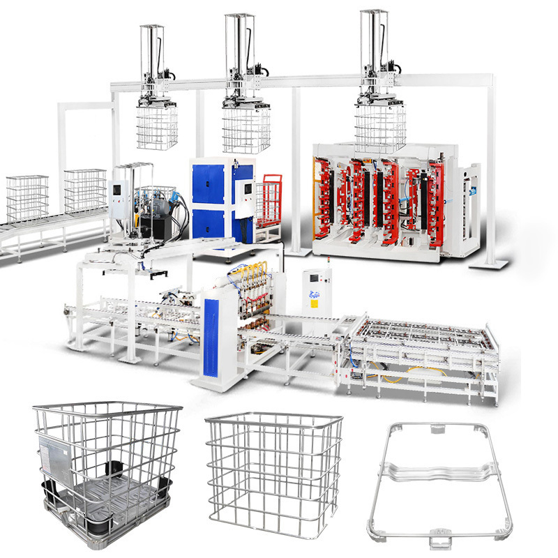 Hwashi IBC Cage Frame Welding Machine ibc tank  Production Line IBC Tank Stainless Steel Tubular Cage Automatic Welding Machine