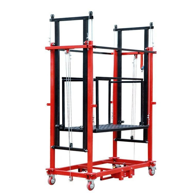 500kg 220V/110V Mobile Foldable Electric Scaffolding Lift Platform for Construction Scaffold Lift