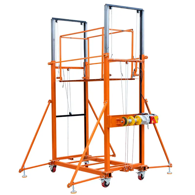 500kg 220V/110V Mobile Foldable Electric Scaffolding Lift Platform for Construction Scaffold Lift