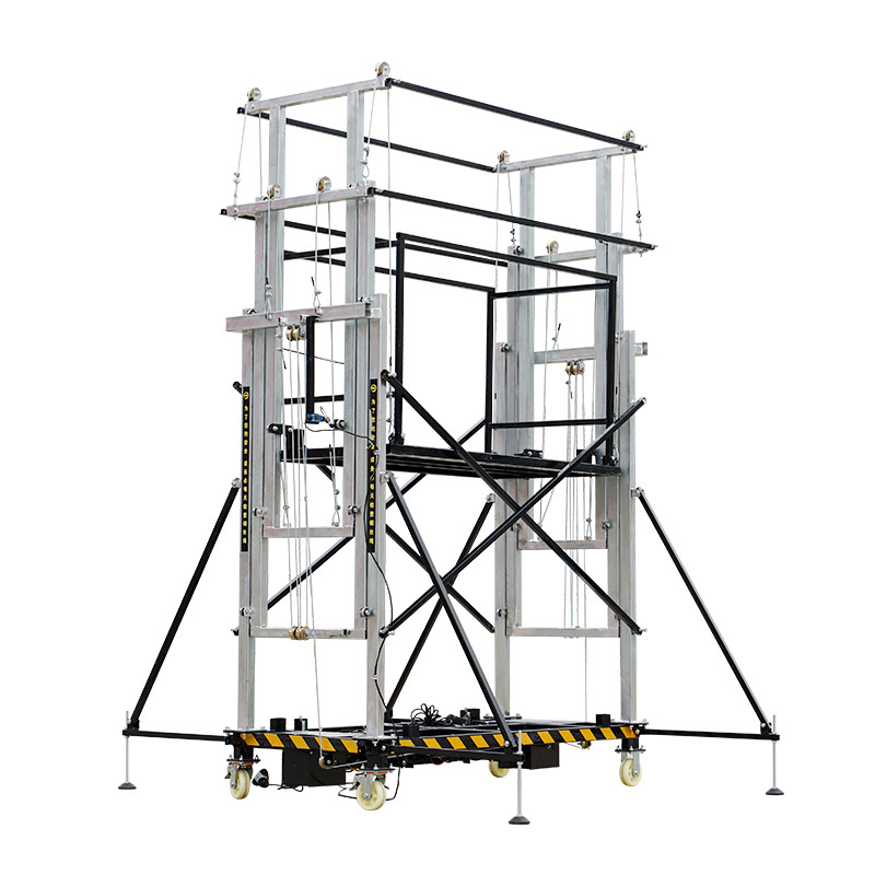 500kg 220V/110V Mobile Foldable Electric Scaffolding Lift Platform for Construction Scaffold Lift